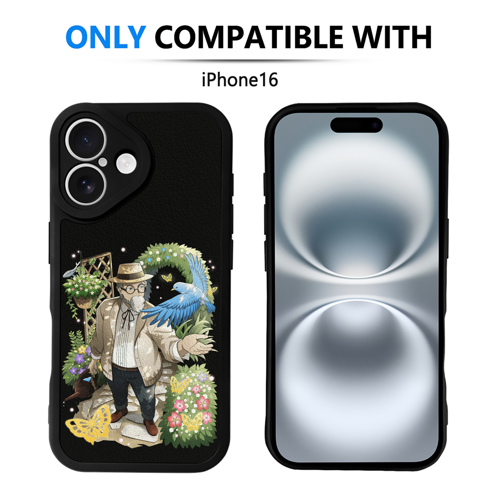 （画像用） 文豪ストレイドッグス Bungo Stray Dogs 【iPhone 16シリーズ対応】シリコンスマホケース（レザー調） 材質：シリコン